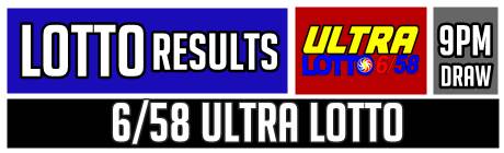 6/58 Ultra Lotto Result